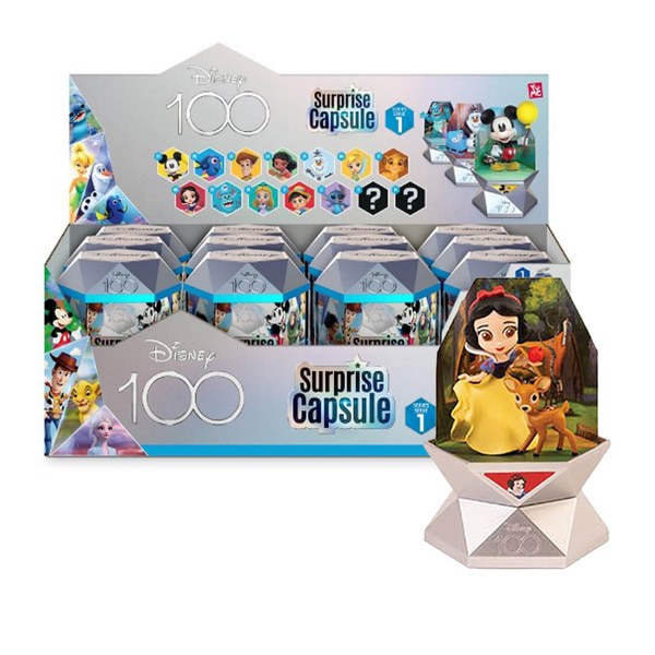 [영실업] 디즈니 100주년 서프라이즈 14종 시리즈1 캡슐토이  박스[카톤출고] (12개입)
