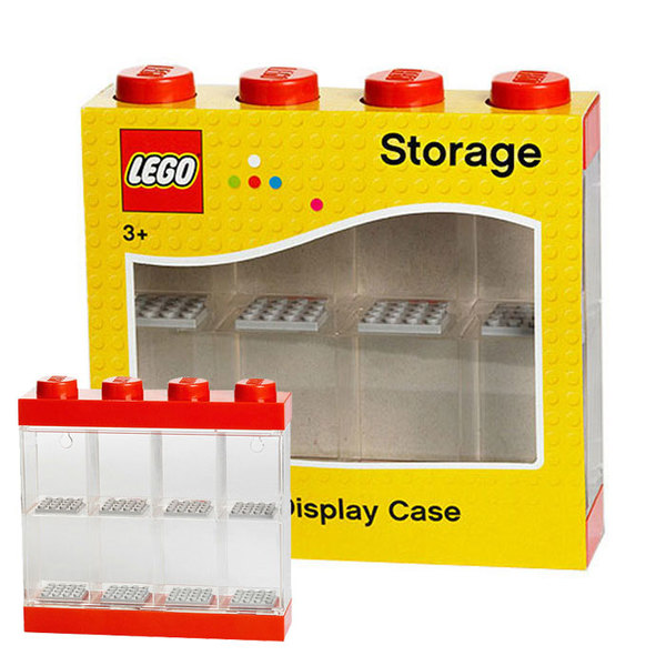 [밤나무]LEGO 레고 미니 피규어보관함 8PCS 레드